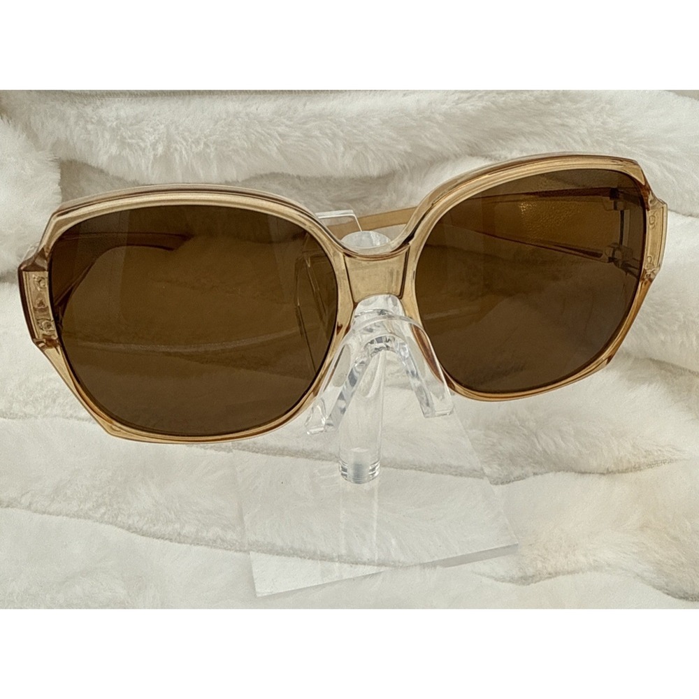 Super OVERSIZED XXL Very Large Round Translucent Baroque Sunglasses-Jackie-O